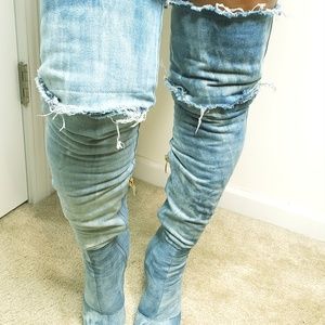 Jean Over the Knee Boot